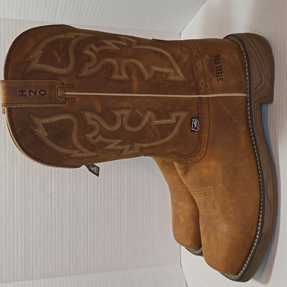 Justin Stampede Rush Collection Rustic EH Wellington Steel Toe Boot main image 7